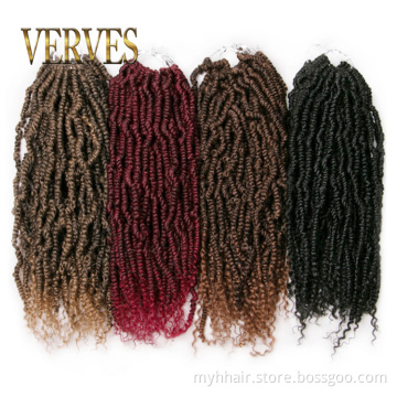 Spring Twist culry kinky Crochet Braid Hair Extensions 12 inch,24 strands/pack Synthetic ombre braiding hair twist